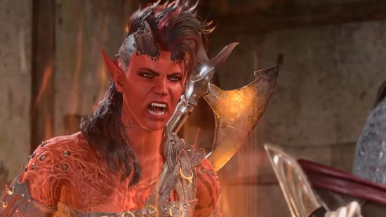 A raging karlach
